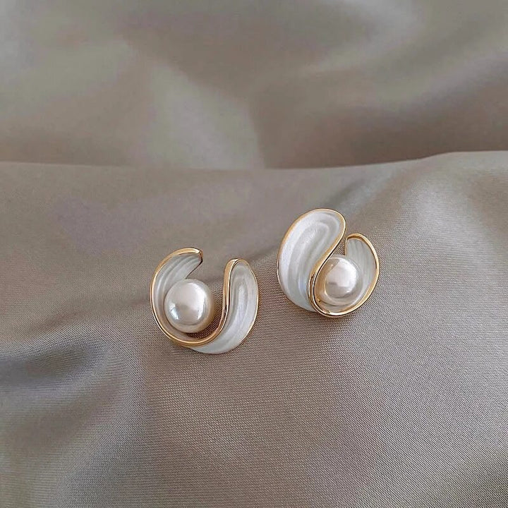 Antoinette Luxe Bijele Opale Naušnice