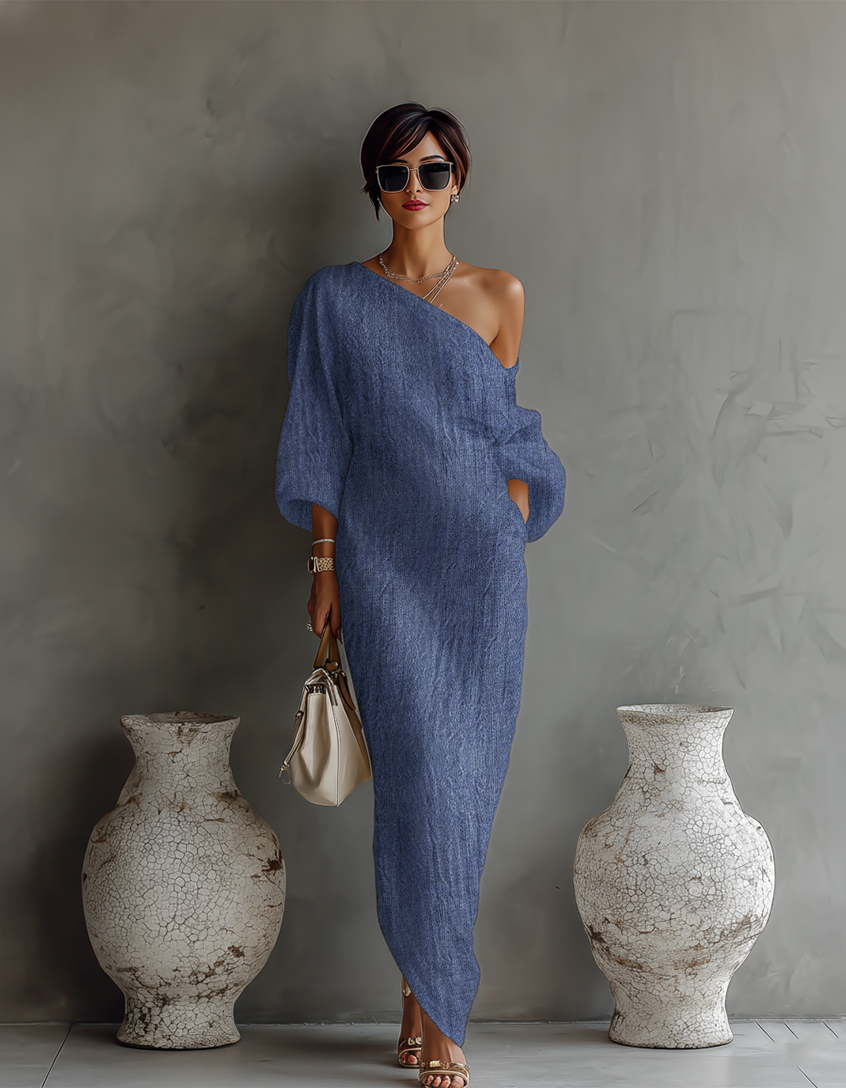 Haljina od slonovače bez naramenica